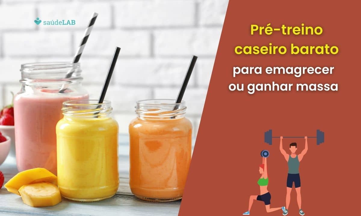 Pré-treino caseiro barato: 4 opções para ganhar massa ou emagrecer 1 Pré-treino caseiro.