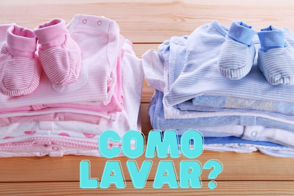 Você sabe qual a maneira segura de higienizar roupas de bebê recém-nascido? 2 roupa de bebê limpa