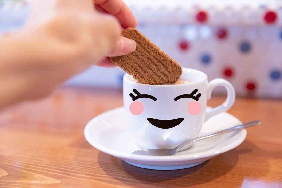 Bolachinha caseira saudável e sem glúten para acompanhar o seu café fresquinho 1 comendo bolachinha caseira saudável