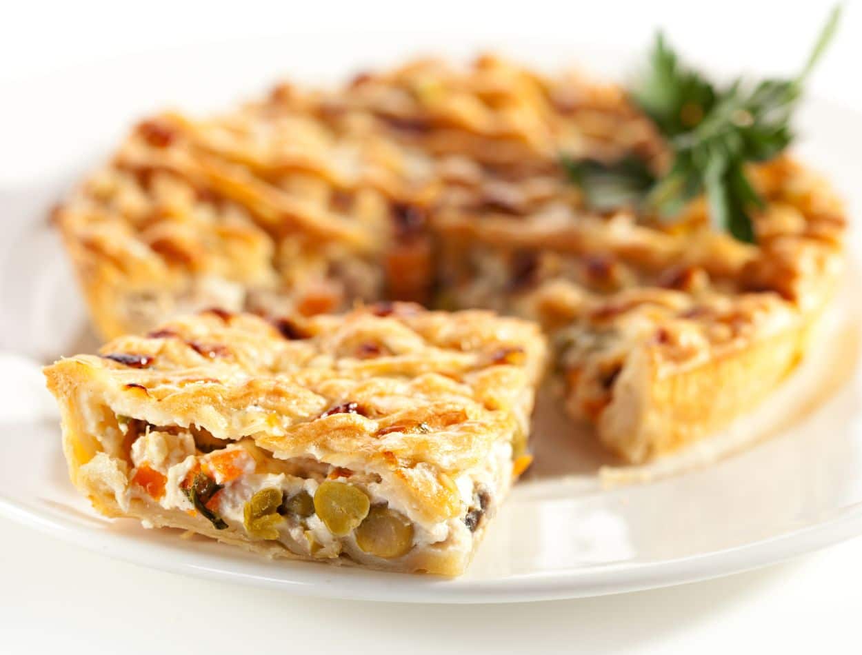 Empada Vegetariana para ninguém colocar defeito; veja que receita deliciosa! 2 Empada Vegetaria com muito recheio.
