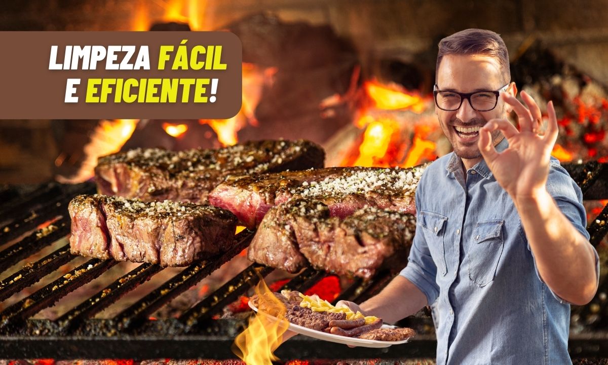 Como limpar a grelha da churrasqueira de maneira fácil e segura? Aprenda agora 1 Limpar a grelha da churrasqueira.