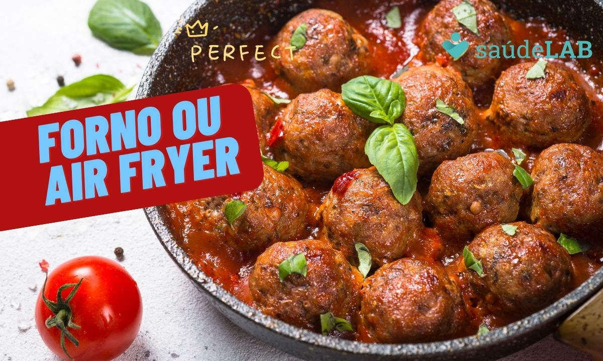 Bolinho de carne assado na air fryer: receita especial para o almoço 1 bolinho de carne