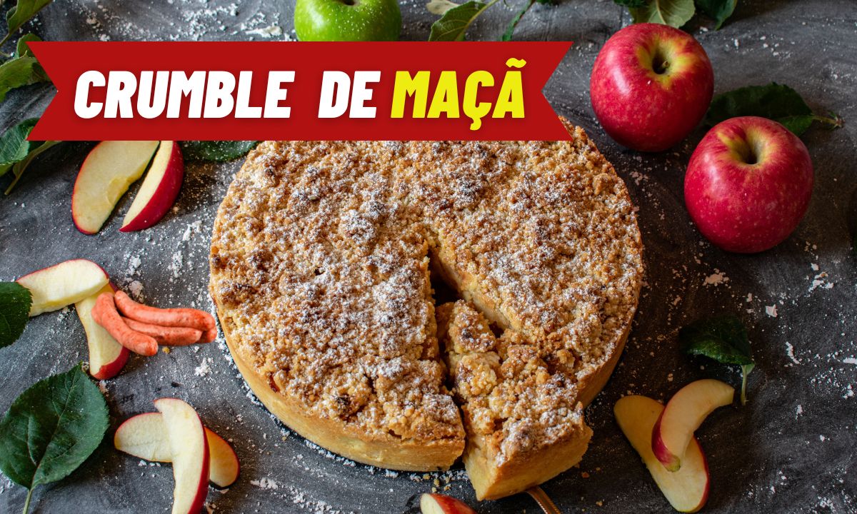 Crumble de maçã saudável: saiba como acertar no preparo dessa sobremesa 1 Crumble de Maçã.
