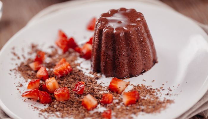 Pudim de Chocolate Fit: sobremesa saudável e prática 2 Pudim de chocolate fit.