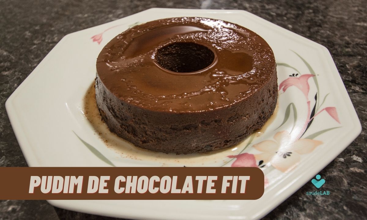 Pudim de Chocolate Fit: sobremesa saudável e prática 1 Pudim de chocolate fit.
