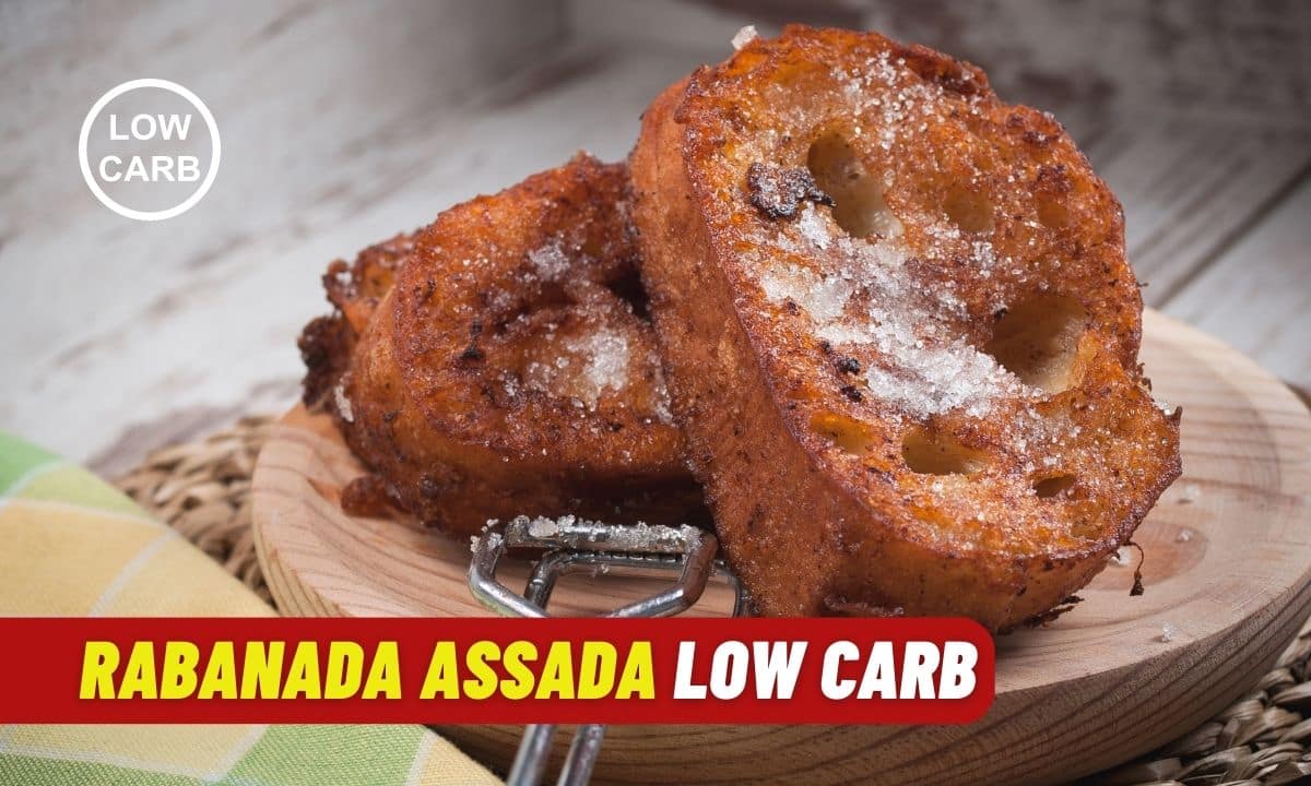 Rabanada assada low carb: uma alternativa de sobremesa saborosa e fitness 1 Rabanada Assada Low Carb.