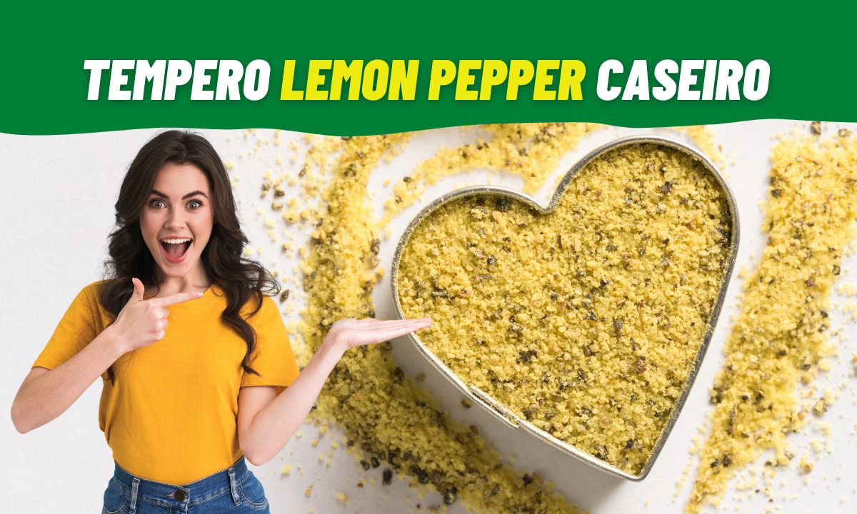 Tempero Lemon Pepper Caseiro: saiba como fazer em casa e desfrute do sabor 1 Tempero Lemon Pepper Caseiro.