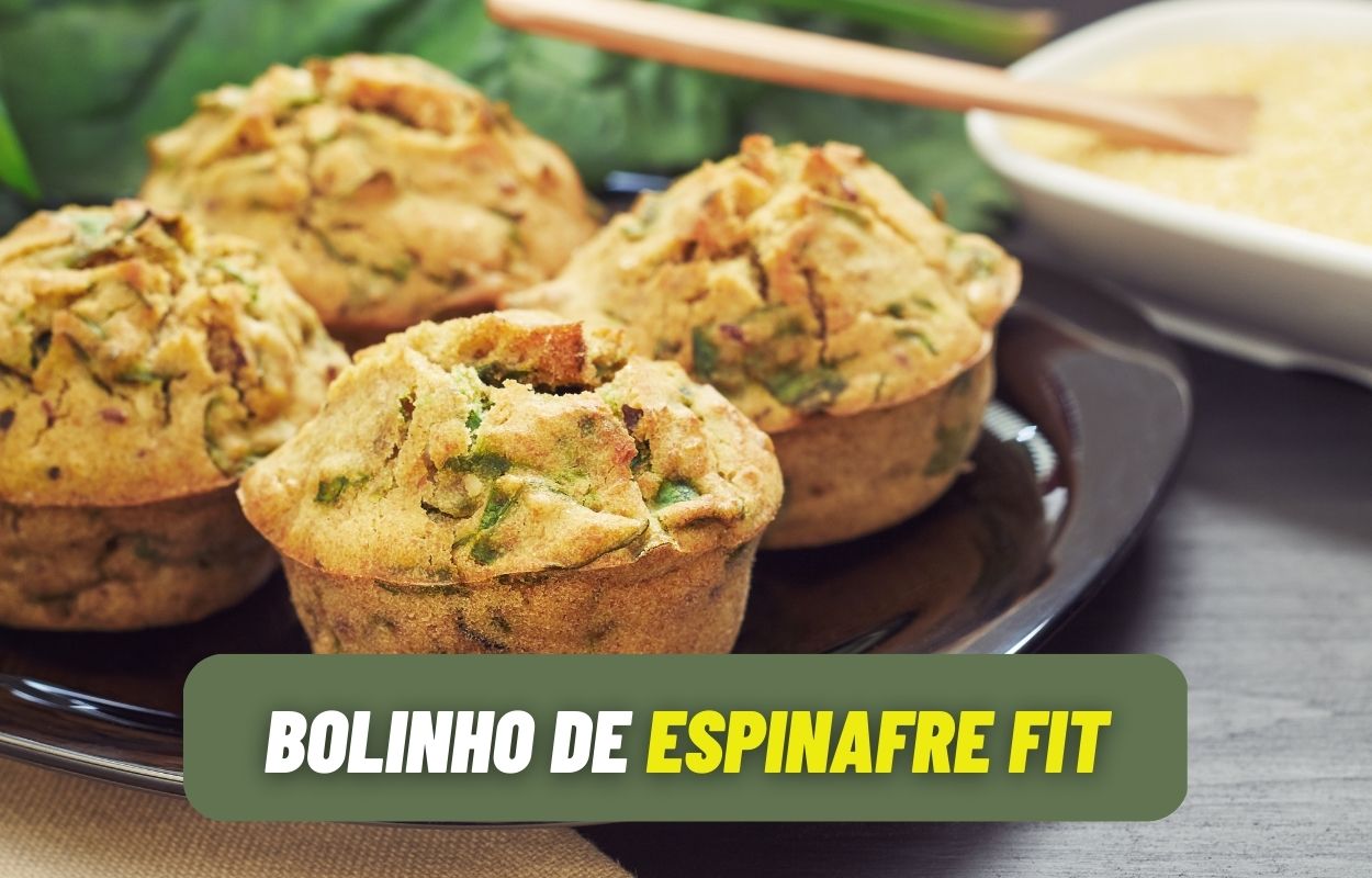 Bolinho de Espinafre Fit: receita fácil low carb para incluir na dieta 1 Bolinho de Espinafre Fit.