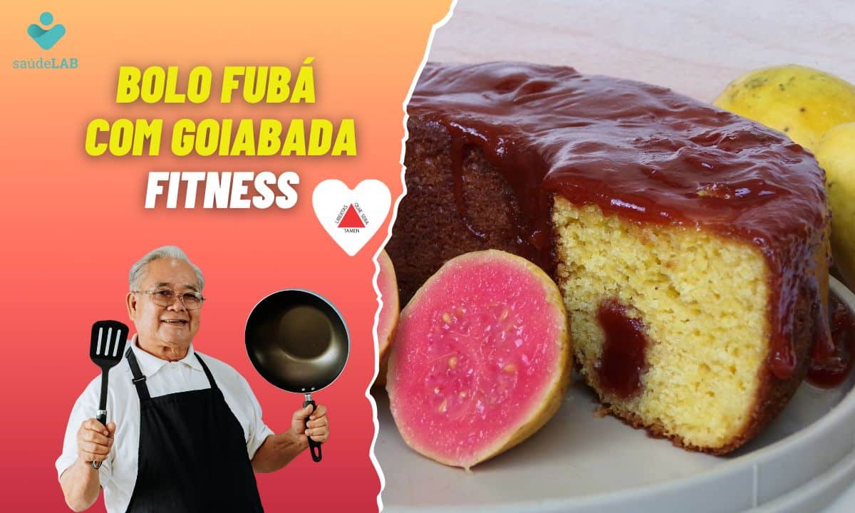 Bolo de fubá com goiabada fitness: prepare para o lanche com a família 1 Bolo de Fubá com goiabada Fitness