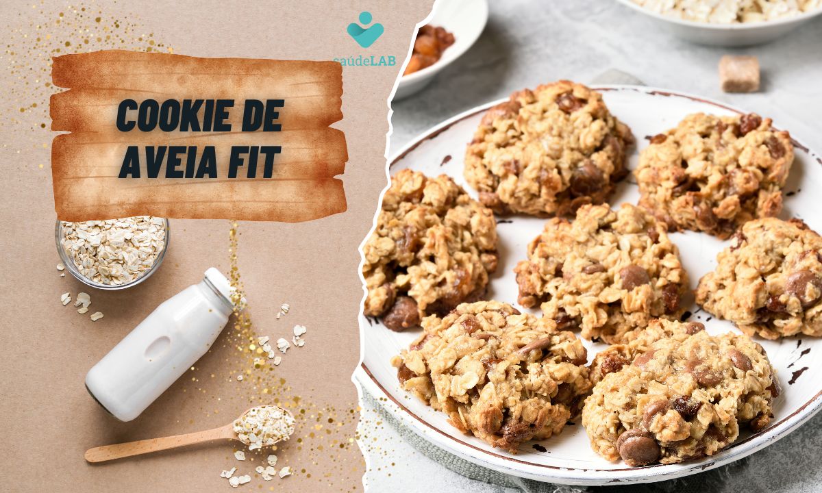 Cookie de aveia fit: receita perfeita que fica pronta em 20 minutos 1 Cookie de Aveia Fit.