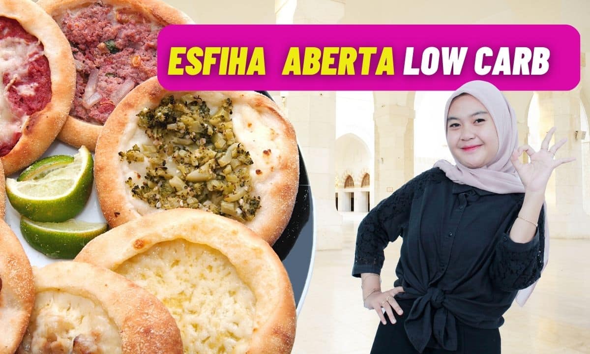 Esfiha low carb aberta: opções fácil com 3 opções incríveis de recheio 1 Esfiha Low Carb aberta.