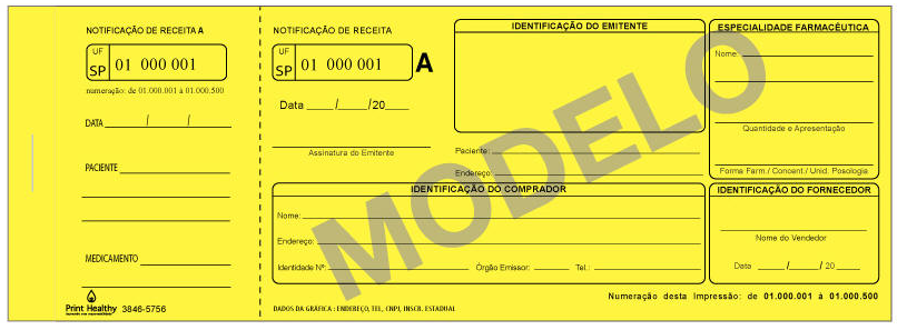 Validade da receita médica: entenda por quanto tempo vale cada uma 3 Notificação de Receita Amarela