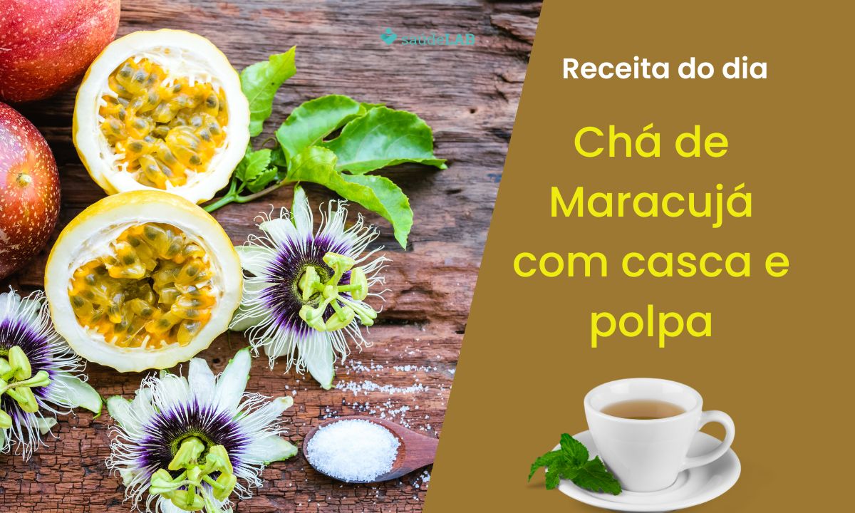 Chá de maracujá com casca e polpa: aproveite todos os benefícios do fruto 1 Chá de maracujá com casca e polpa.