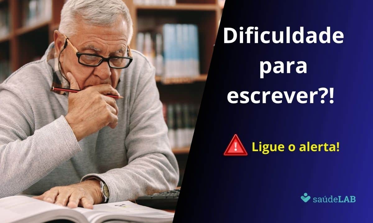 Dificuldade para escrever pode ser um sinal de Parkinson, diz especialista 1 Dificuldade de escrever pode ser sinal de Parkinson.
