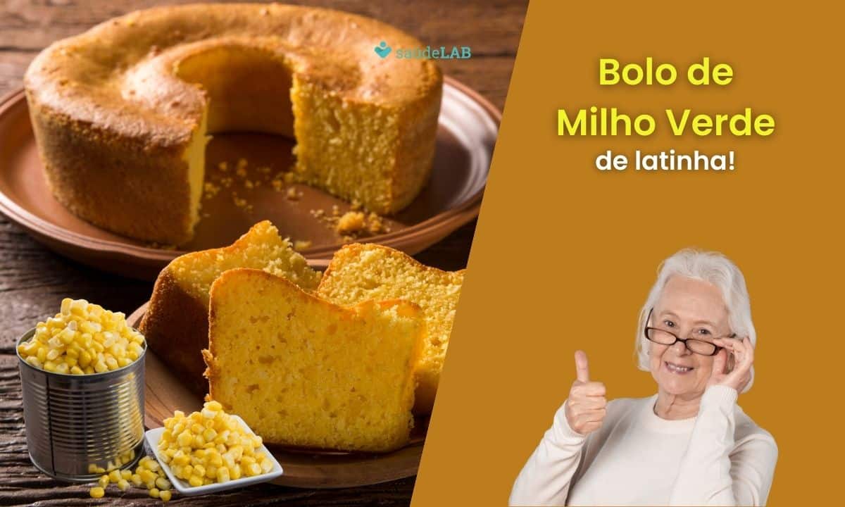 Bolo Saudável de Milho Verde de Latinha: acerte nessa versão fitness 1 Bolo saudável de milho verde de latinha.