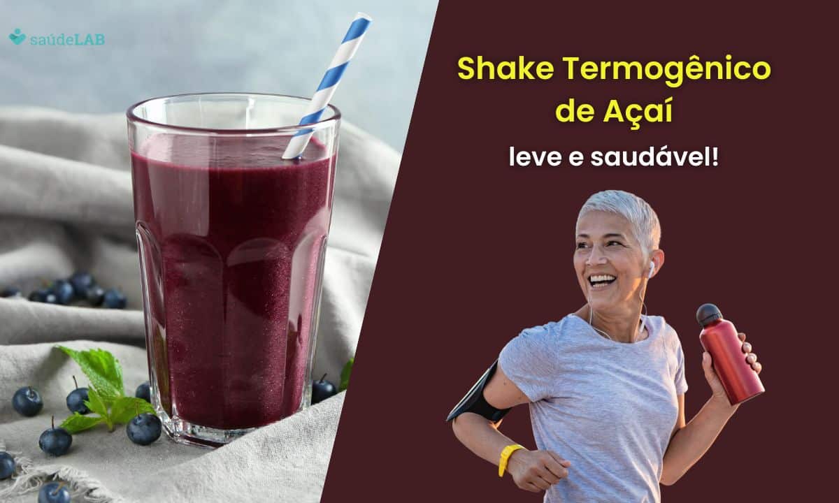 Shake Termogênico de Açaí: aprenda a preparar essa receita fantástica 1 Shake Termogênico de Açaí.