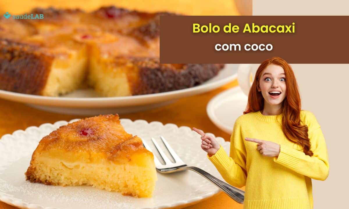 Bolo de abacaxi com coco: receita deliciosa que chega render 12 generosas fatias 1 Bolo de abacaxi com coco.
