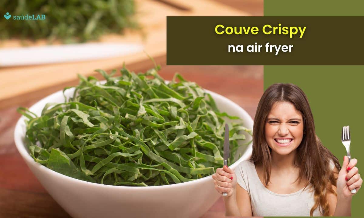 Receita de Couve Crispy na airfryer: opção saudável para acompanhar o almoço ou jantar 1 Couve Crispy na airfryer.