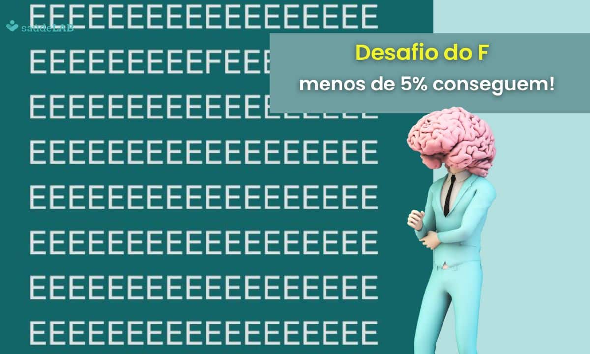 Desafio do "F": apenas poucas pessoas conseguem achar a letra! Veja se você consegue 1 Desafio do F.