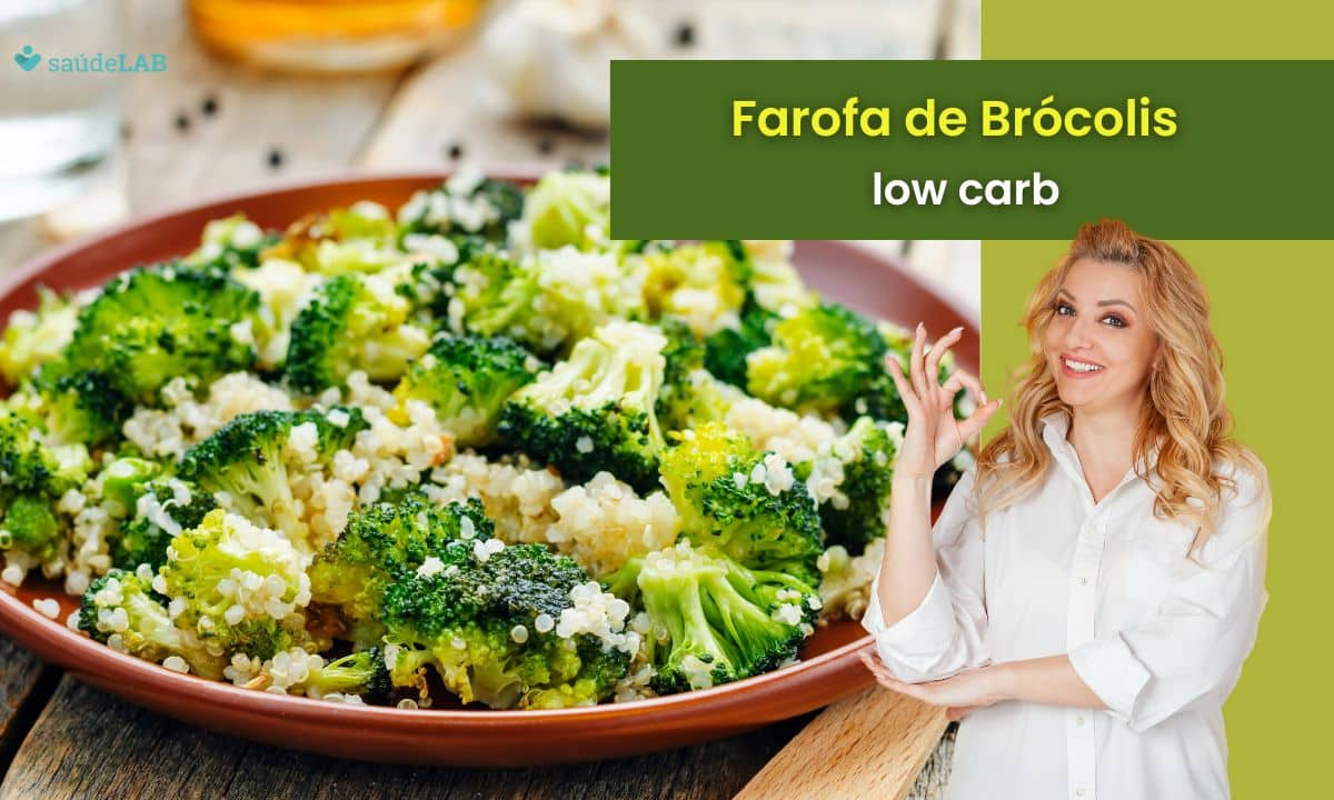 Farofa de brócolis: receita low carb deliciosa e nutritiva para servir como acompanhamento 1 Farofa de Brócolis.
