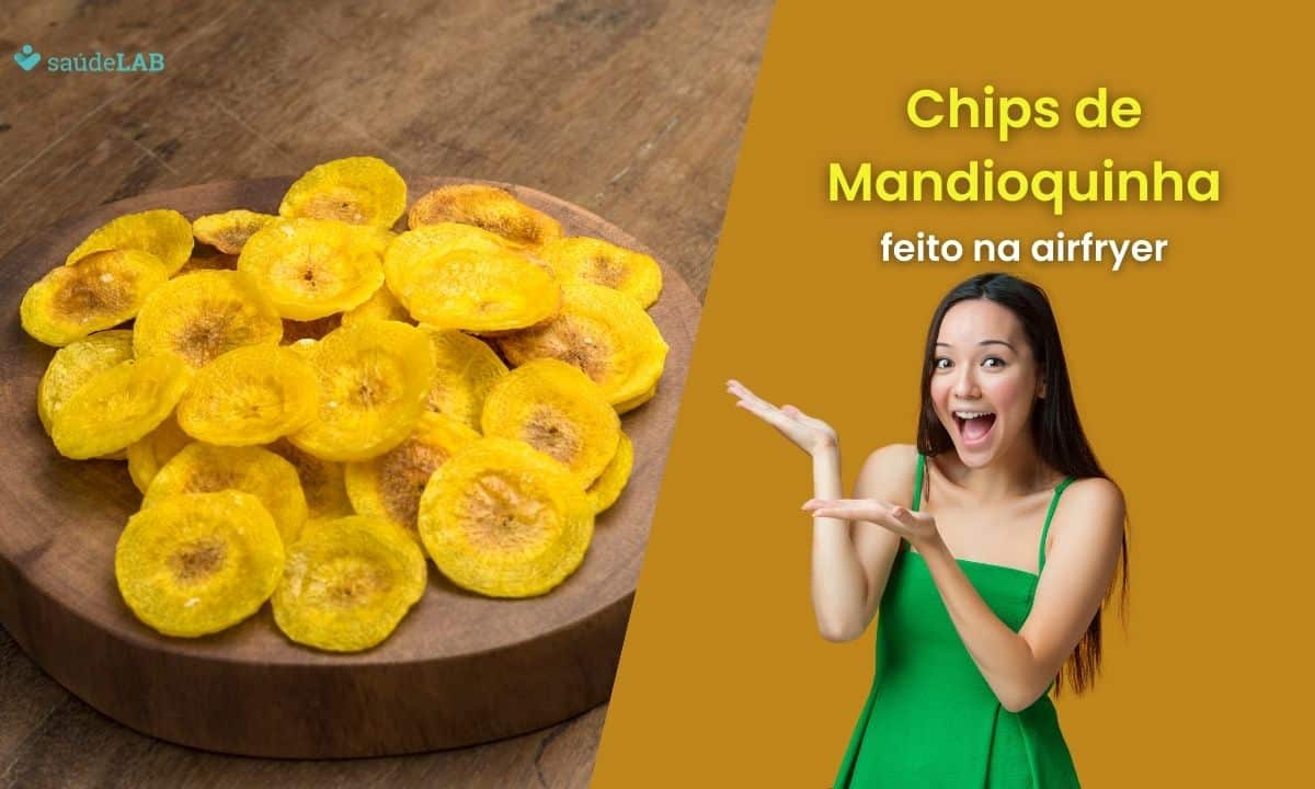 Mandioquinha na airfryer: saiba como acertar no chips saudável e muito saboroso 1 Mandioquinha na airfryer.