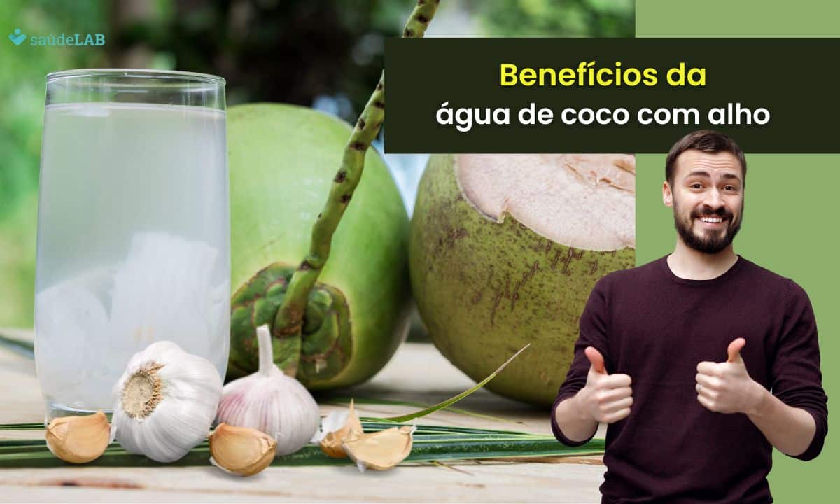 Água de coco com alho: conheça essa mistura benéfica para a saúde 1 Água de coco com alho.