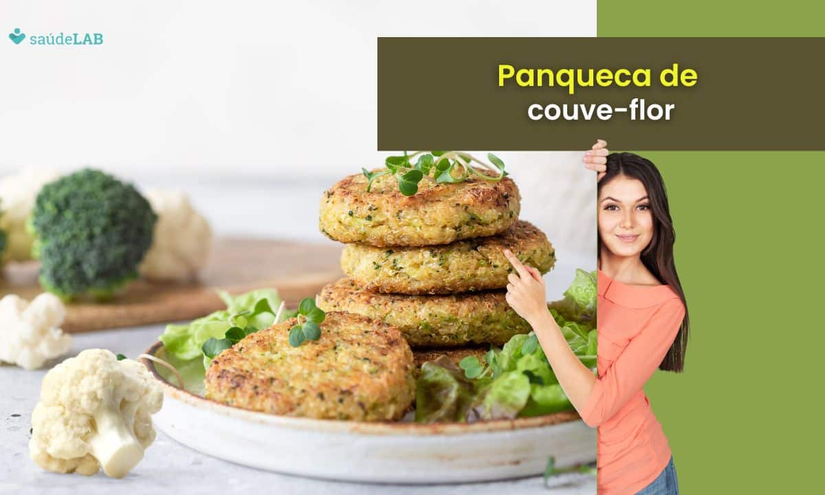 Panqueca de couve-flor: receita low carb que não leva trigo 1 Panqueca de couve-flor.