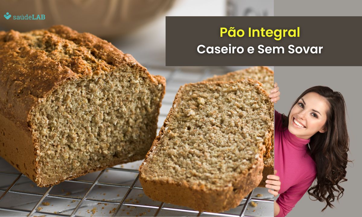 Pão caseiro integral sem sovar: prepare essa receita saudável para o café da manhã 1 Pão caseiro integral sem sovar.