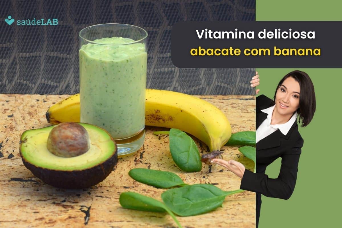 Vitamina de abacate com banana: fácil, nutritivo e muito saboroso 1 Vitamina de abacate com banana.
