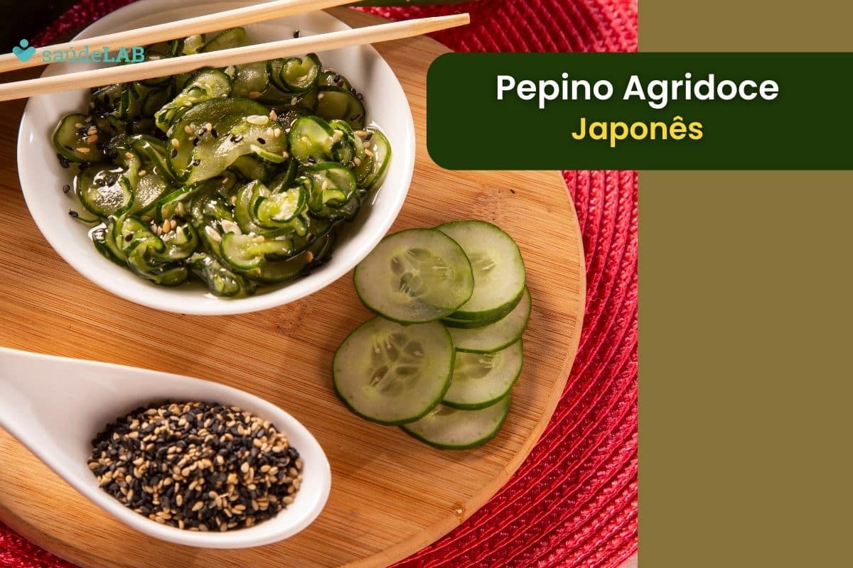 Pepino agridoce japonês: aprenda como preparar essa deliciosa salada 1 Pepino agridoce japonês.