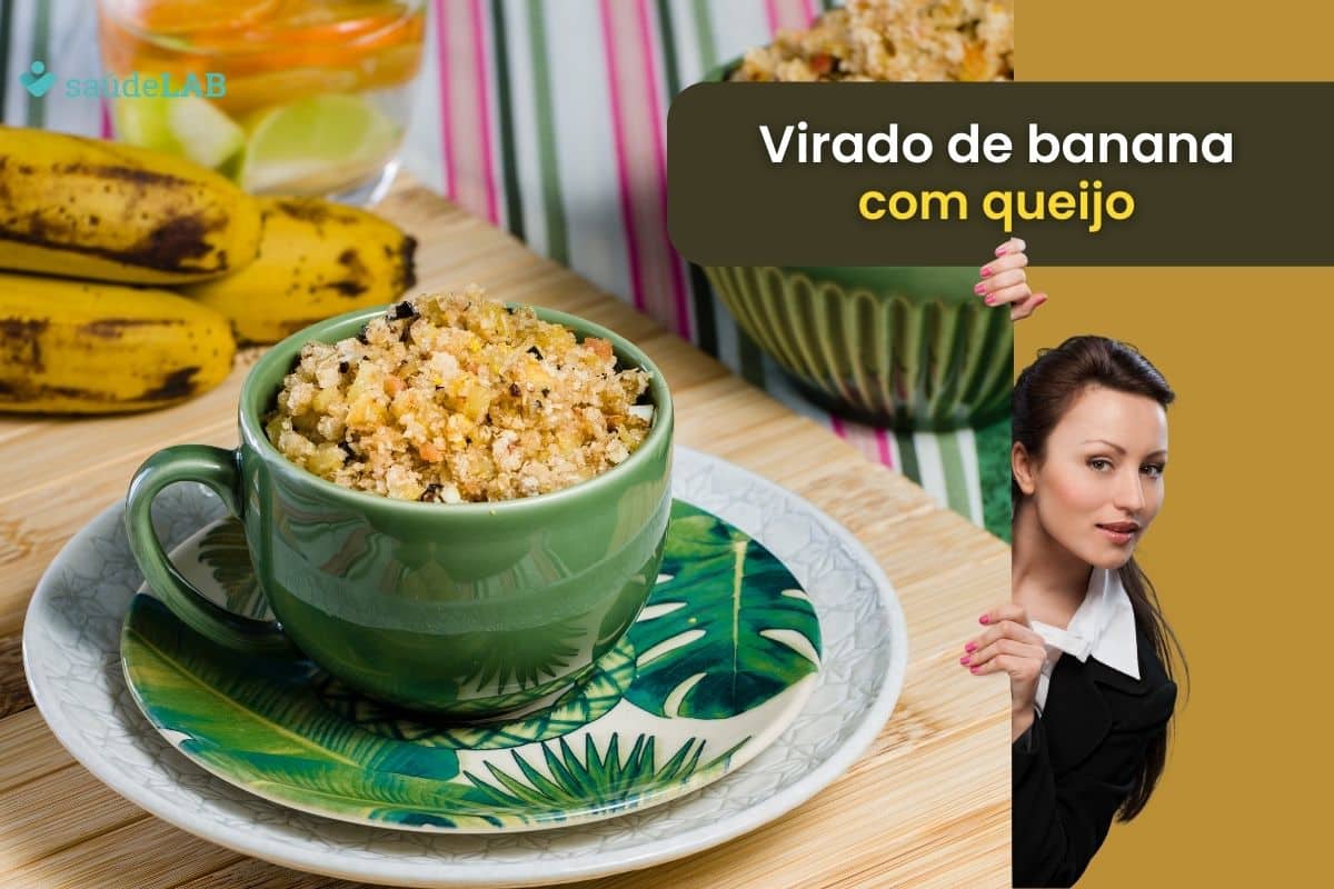Virado de banana com queijo: versão saudável, nutritiva e pouco calórica 1 Virado de banana com queijo.