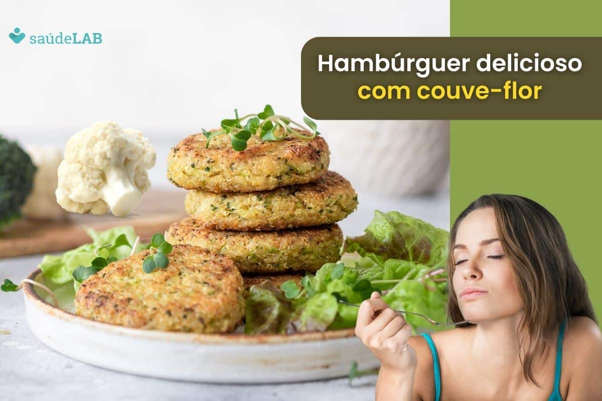 Hambúrguer de couve-flor: o preparo é muito fácil além de ficar muito saboroso 1 hambúrguer de couve-flor.