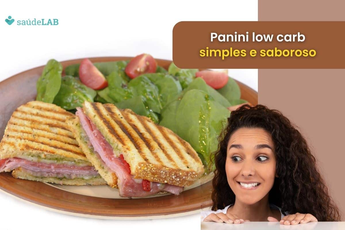 Panini low carb: versão saudável para qualquer hora do dia 1 Panini low carb.