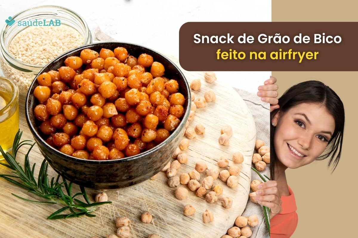 Snack de grão de bico na airfryer: petisco delicioso que fica pronto em poucos minutos 1 Snack de grão de bico na airfryer.