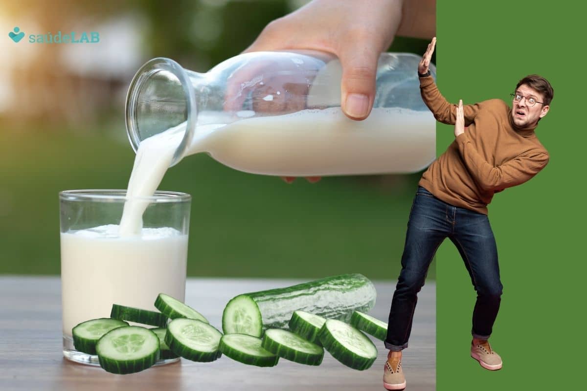Pepino com leite faz mal, ou é uma mistura segura? Saiba mais 1 Pepino com leite faz mal.