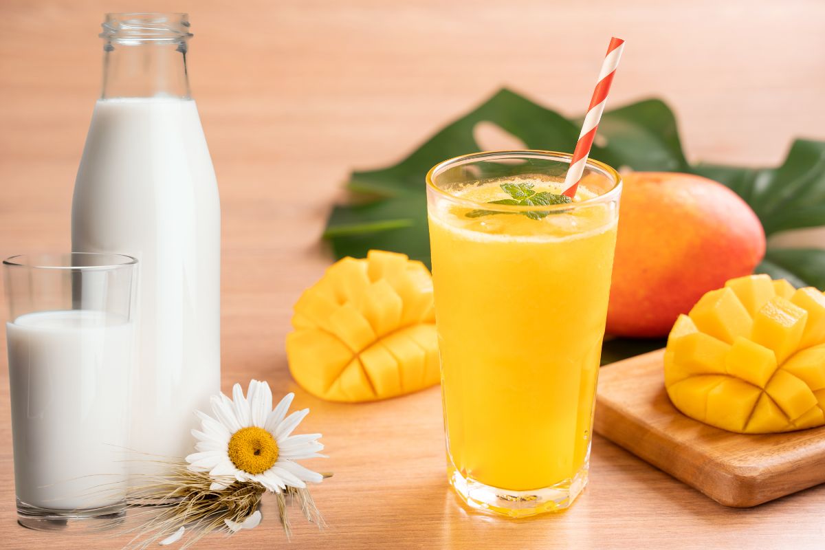 Suco de manga com leite faz mal? Nada, faz é muito bem, saiba os motivos 1 suco de manga com leite faz mal.
