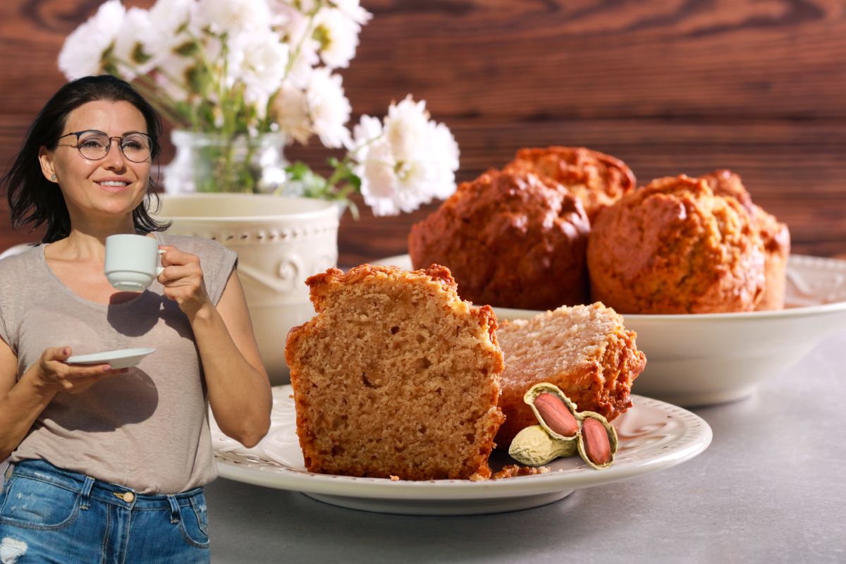 Bolo de amendoim fit sem farinha e sem açúcar! Uma maravilha 1 Bolo de amendoim fit.