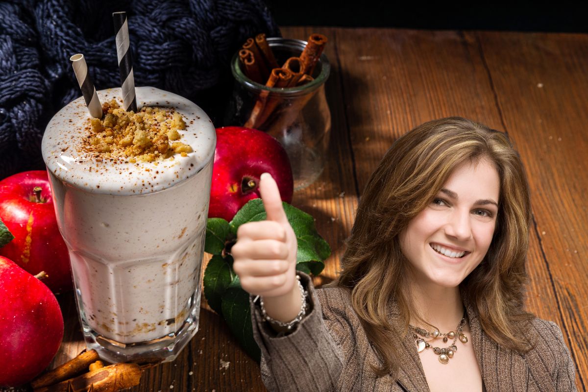 Smoothie de maçã e canela: refrescância, sabor e saúde 1 Smoothie de maçã e canela.