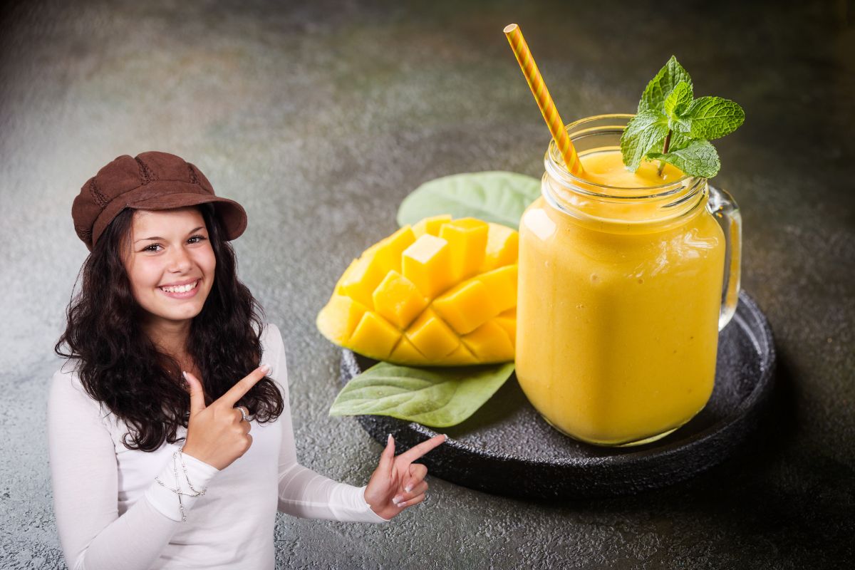 Smoothie de manga: refresque-se com sabor e nutrição 1 Smoothie de manga.