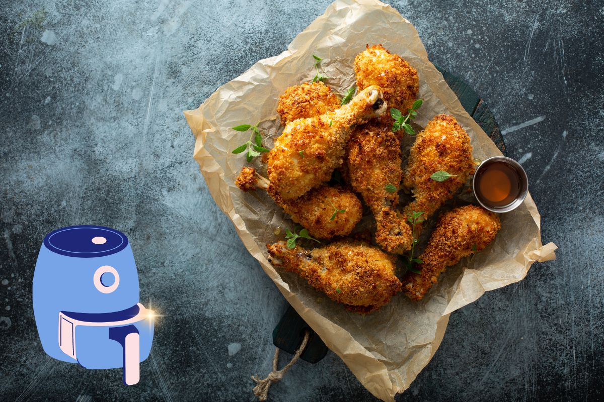 Frango empanado na airfryer: receita crocante e suculenta 1 Frango empanado na airfryer.