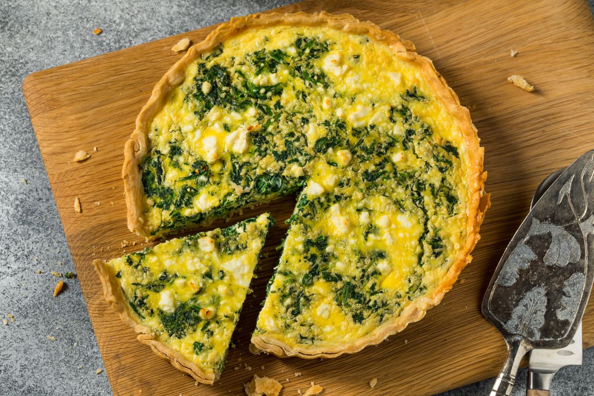 Quiche de espinafre: uma receita saudável para diabéticos e pessoas com colesterol alto 1 Quiche de espinafre.