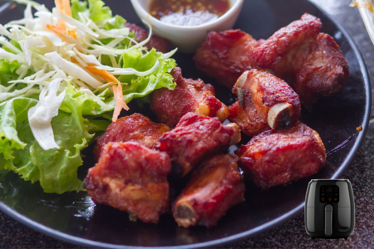 Costelinha de porco na airfryer: experiente essa versão deliciosamente saudável 1 Costelinha de porco na airfryer.