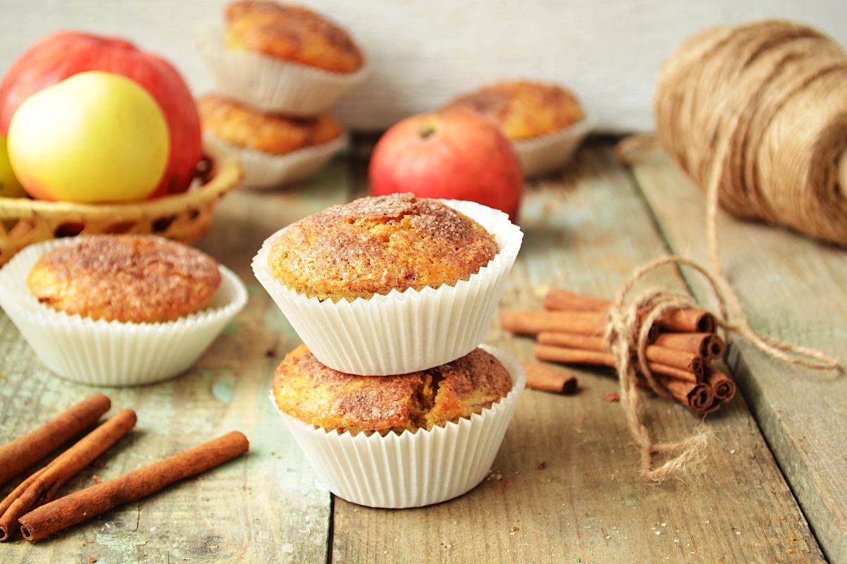 Bolo de maçã com canela perfeito para quem tem gastrite 1 Bolo de maçã com canela.